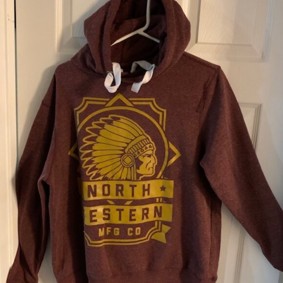 MENS NORTH WESTERN  GRAPHIC HOODIE - Picture 1 of 4